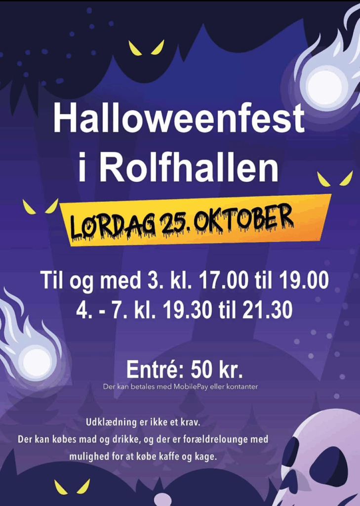 Plakat for Rolfhallens halloweenfest